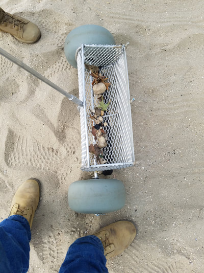 Sand Cleaning Tool -patent pending, Beach Cleaner, Beach cleaning equipment